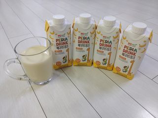 메디웰 페디아드링크 미니 바나나맛 — 5점을 준 리뷰어가 2021년 7월 올린 사용 사진