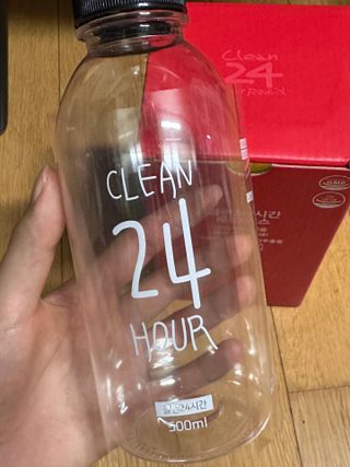 클린24시간 레드박스 1BOX(5포) + 전용보틀(500ml) — 5점을 준 리뷰어가 2024년 2월 올린 사용 사진