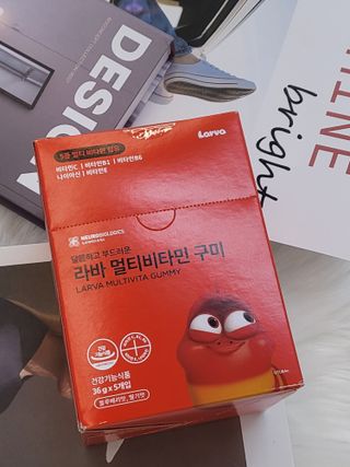 [푸름웰니스] 라바 멀티비타민 구미 36g — 5점을 준 리뷰어가 2022년 3월 올린 사용 사진