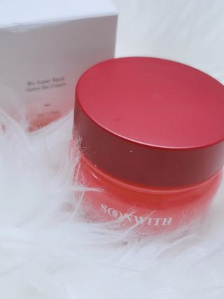 SOONWITH 바이오 수퍼 아쿠아 하이드로 젤 크림 — 5점을 준 리뷰어가 2021년 4월 올린 사용 사진