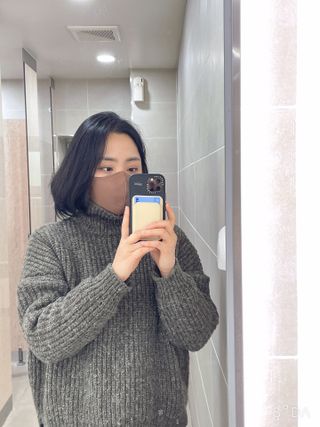 Ciior 씨오르 브이핏 마스크 — 5점을 준 리뷰어가 2022년 12월 올린 사용 사진