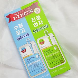 메디힐 올리브영 1등 마스크팩 워터마이드팩 2매 + 티트리팩 2매 기획세트 — 5점을 준 리뷰어가 2021년 3월 올린 사용 사진