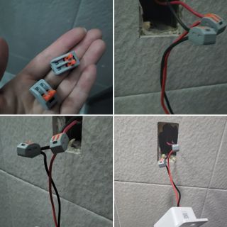 아카라 조명 스위치를 누워서 끄는 방법 (스마트 조명 스위치 2구 + 무선 리모트 스위치 1구 T1, 스마트 허브 E1) — 5점을 준 리뷰어가 2021년 11월 올린 사용 사진