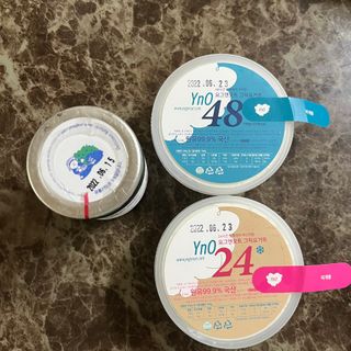 요그앤오트 그릭요거트 24 150g +  그릭요거트 48 150g + 블루베리 콤포트 — 5점을 준 리뷰어가 2022년 6월 올린 사용 사진