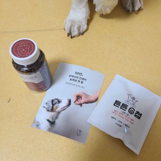 펫21 그로그로 에너지 강아지 고양이 반려동물 한방 영양제 비타민 종합 영양제 — 5점을 준 리뷰어가 2022년 1월 올린 사용 사진