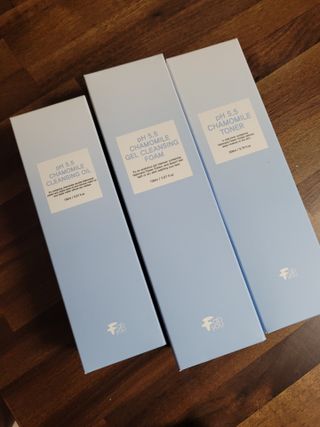 페브유 / FABYOU 페브유 pH5.5 캐모마일 젤 클렌징 폼 + 클렌징 오일 + 토너 3종 세트 — 4.5점을 준 리뷰어가 2021년 7월 올린 사용 사진