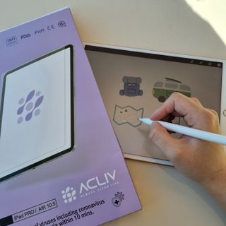 아클리브 Premium 항균 항바이러스 액정 보호필름(iPad) — 5점을 준 리뷰어가 2022년 1월 올린 사용 사진