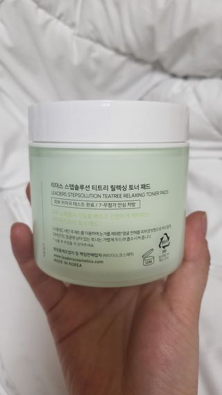 리더스코스메틱 리더스 스텝솔루션 티트리 릴렉싱 토너 패드 — 5점을 준 리뷰어가 2022년 4월 올린 사용 사진