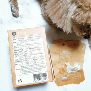 도그퓨어 푸드닭 강아지 닭고기 통살 애견간식 오리지널/차전자피/초록입홍합 — 5점을 준 리뷰어가 2021년 11월 올린 사용 사진