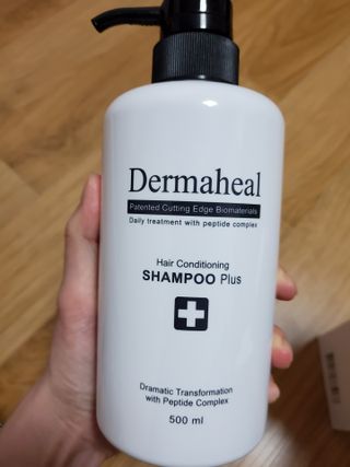 더마힐 헤어 컨디셔닝 샴푸 500ml 3종 중 택1 — 5점을 준 리뷰어가 2021년 4월 올린 사용 사진