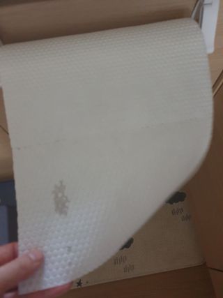 부직포나라 중금속유해물질ZERO 뜯어쓰는 주방 일회용수세미 60매 2매 — 5점을 준 리뷰어가 2022년 9월 올린 사용 사진