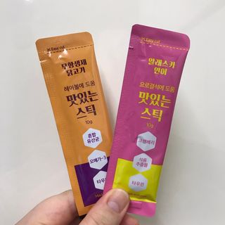 페페로니 맛있는 스틱 - 무항생제 닭고기 15개 + 알래스카 연어 15개 — 5점을 준 리뷰어가 2021년 8월 올린 사용 사진