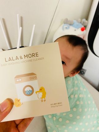 라라앤모어 유아 액체세제+세탁기클리너 — 4점을 준 리뷰어가 2022년 3월 올린 사용 사진