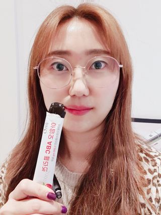 아임오 ABC 콜라겐 젤리 14포 — 5점을 준 리뷰어가 2021년 11월 올린 사용 사진