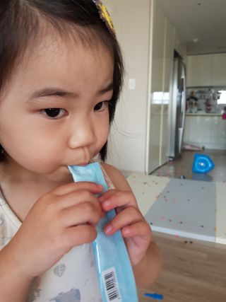 다나음 셀렌에 빠진 아연면역젤리 열대과일맛+사과맛 — 5점을 준 리뷰어가 2021년 3월 올린 사용 사진