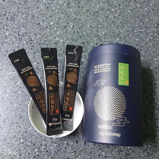 프리마인 자체 기업부설 연구소에서 찾아낸 건강한 수면의 비밀.  슬립토 플러스 30포 — 5점을 준 리뷰어가 2021년 9월 올린 사용 사진
