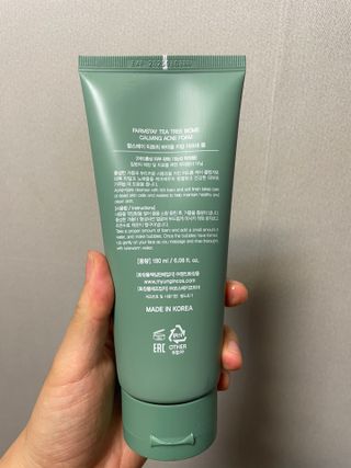 팜스테이 티트리 바이옴 카밍 아크네 폼 — 3.5점을 준 리뷰어가 2022년 10월 올린 사용 사진