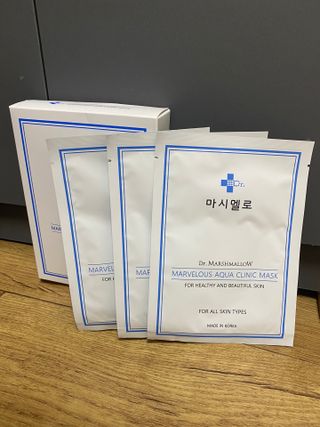 닥터마시멜로 닥터마스멜로 마블러스 아쿠아 클리닉 마스크 — 4점을 준 리뷰어가 2021년 7월 올린 사용 사진
