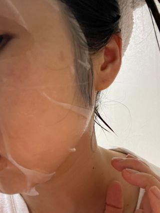 에이스노 레스큐 이미디에이트 수딩 시트마스크 — 5점을 준 리뷰어가 2021년 10월 올린 사용 사진