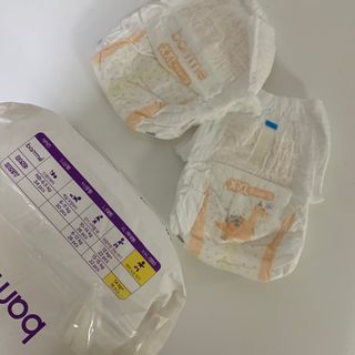 오브맘 밤 프리미엄 아기 기저귀 팬티형 밴드형 — 5점을 준 리뷰어가 2021년 1월 올린 사용 사진