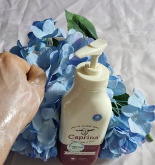 카프리나 프레쉬 산양밀크 모이스춰라이징 바디로션 350ml(오리지널향) — 5점을 준 리뷰어가 2022년 12월 올린 사용 사진