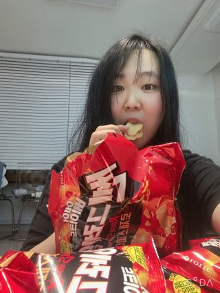 롯데제과 에어베이크드 쎈그레인 — 4점을 준 리뷰어가 2021년 6월 올린 사용 사진