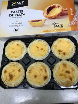 디앙뜨 포르투갈 에그타르트 오리지널 맛+패션후르츠 맛 중 택1 — 5점을 준 리뷰어가 2021년 7월 올린 사용 사진