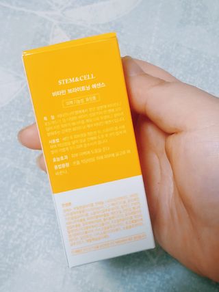 체르엠 스템앤셀 비타민 브라이트닝 에센스 30ml 1개 — 5점을 준 리뷰어가 2021년 10월 올린 사용 사진