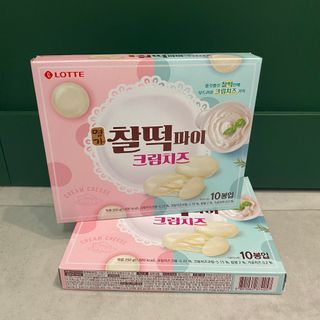 롯데제과 찰떡파이 크림치즈 — 5점을 준 리뷰어가 2021년 5월 올린 사용 사진