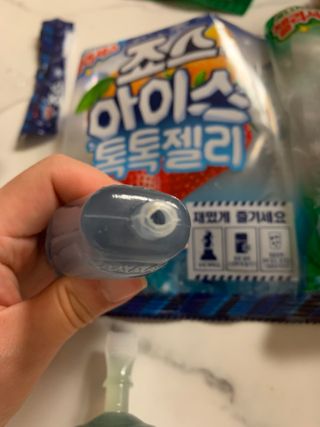 롯데제과 죠스바 아이스 톡톡 젤리 — 5점을 준 리뷰어가 2021년 10월 올린 사용 사진