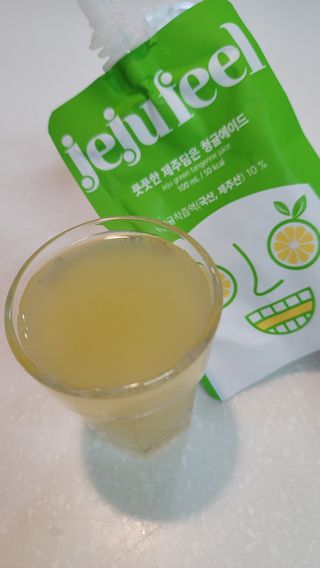 JEJUFEEL 풋풋한 제주담은 청귤에이드 — 5점을 준 리뷰어가 2022년 10월 올린 사용 사진