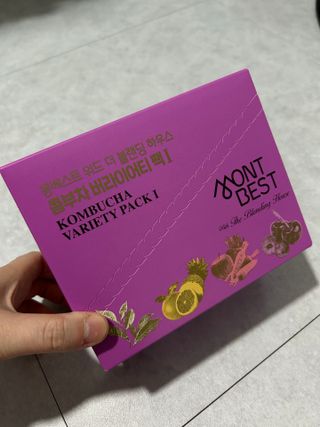 [몽베스트] 위드더 블랜딩 하우스 콤부차 _ 버라이어티팩 — 5점을 준 리뷰어가 2024년 3월 올린 사용 사진