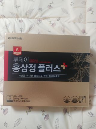 서울약사신협_투데이홍삼정플러스스틱_10g x 30포 — 5점을 준 리뷰어가 2021년 1월 올린 사용 사진