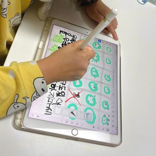 아클리브 Premium 항균 항바이러스 액정 보호필름(iPad) — 5점을 준 리뷰어가 2022년 10월 올린 사용 사진