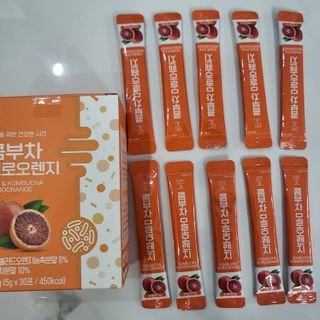 참앤들황토농원 7가지 맛! 탄산 톡톡! 스파클링! 데이앤 콤부차 7종 10포 1박스씩 ★총 7박스★ — 5점을 준 리뷰어가 2023년 2월 올린 사용 사진