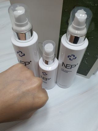 SOONWITH 순위드 NEP+ 스킨케어 3종 세트 — 4점을 준 리뷰어가 2021년 4월 올린 사용 사진