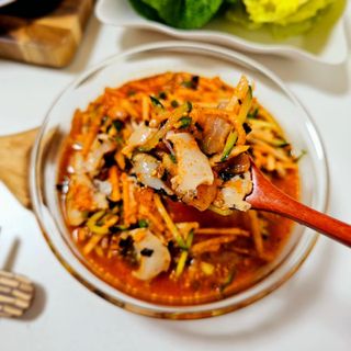 마라도푸드 포항 구룡포 햇 과메기 야채세트 마라도회식당 꽁치 — 5점을 준 리뷰어가 2023년 11월 올린 사용 사진