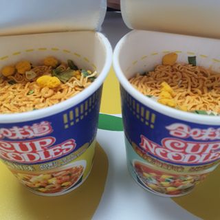 NISSIN 닛신 컵누들  4종 - 씨푸드오리지날, 씨푸드 스파이시, 씨푸드 커리, 씨푸드 XO소스 — 4점을 준 리뷰어가 2022년 4월 올린 사용 사진