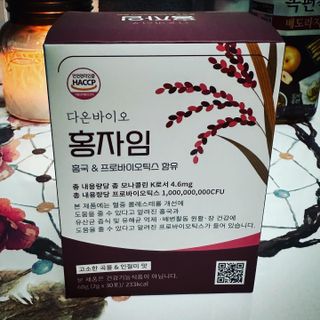 하루 1포로 콜레스테롤, 유산균, 고역가 소화효소까지 한번에 섭취! 다온바이오 홍자임 1개월분(30포) — 5점을 준 리뷰어가 2022년 12월 올린 사용 사진