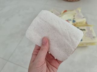 디어엘로디 오가닉 무표백 건티슈 — 5점을 준 리뷰어가 2022년 8월 올린 사용 사진