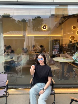 아이엘이 22SS iLe 선글라스_타이디/림피오 — 5점을 준 리뷰어가 2022년 7월 올린 사용 사진