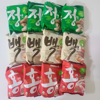 [풀무원] 자연은맛있다 정면, 백면, 홍면  세트 — 5점을 준 리뷰어가 2021년 4월 올린 사용 사진