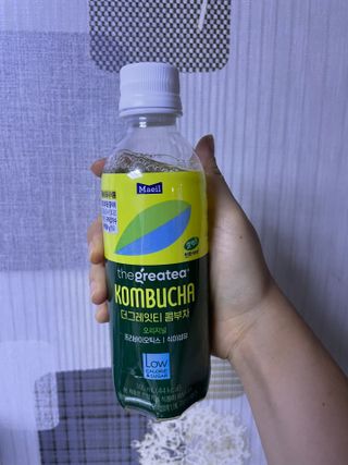더그레잇티 콤부차 [매일유업] 더그레잇티 44kcal 콤부차 300ml *12개입 (오리지널 6개+베리리치 6개) — 5점을 준 리뷰어가 2023년 7월 올린 사용 사진