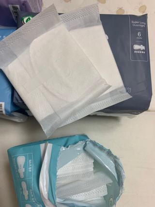블루블루 유기농 순면 커버 생리대 — 5점을 준 리뷰어가 2021년 1월 올린 사용 사진