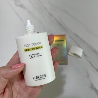 아이레시피 모이스트터치 스포츠 선밀크 50ml (SPF50+ PA+++) — 5점을 준 리뷰어가 2023년 2월 올린 사용 사진