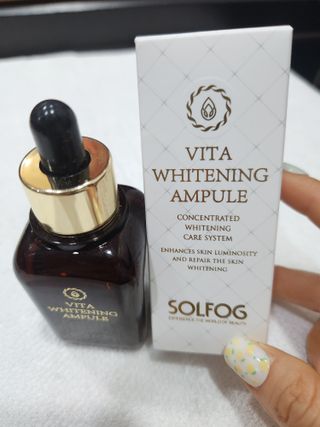 소담스퀘어 상암 솔포그 비타민 화이트닝 앰플 50ml 안티에이징 항산화 가미 잡티 트러블 세라마이드 — 5점을 준 리뷰어가 2022년 11월 올린 사용 사진