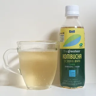 더그레잇티 콤부차 [매일유업] 더그레잇티 44kcal 콤부차 300ml *12개입 (오리지널 6개+베리리치 6개) — 5점을 준 리뷰어가 2023년 7월 올린 사용 사진