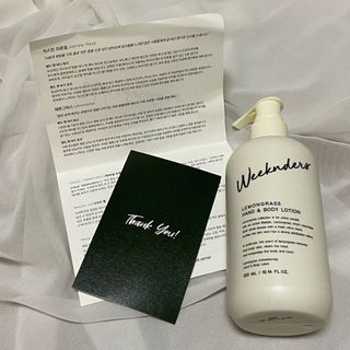 [위켄더스] 끈적임 없이 수분감을 채워주는 핸드& 바디로션 1종 랜덤발송 — 4.5점을 준 리뷰어가 2022년 4월 올린 사용 사진