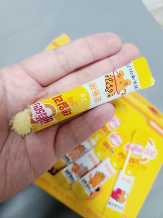 광동생활건강 [광동] 비타 500 데일리 스틱 VB, VC를 함유한 멀티비타민 30포+30포 — 3점을 준 리뷰어가 2022년 6월 올린 사용 사진