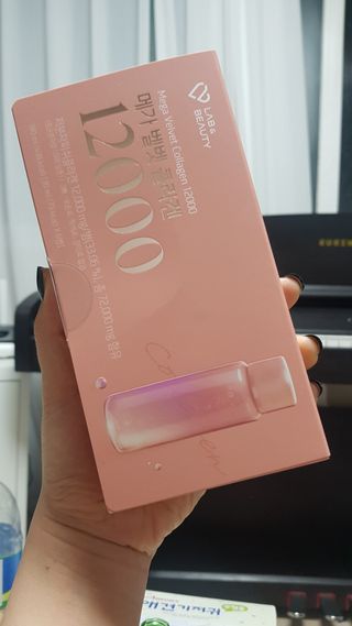 랩앤뷰티 메가 벨벳 콜라겐 12000 — 5점을 준 리뷰어가 2021년 5월 올린 사용 사진